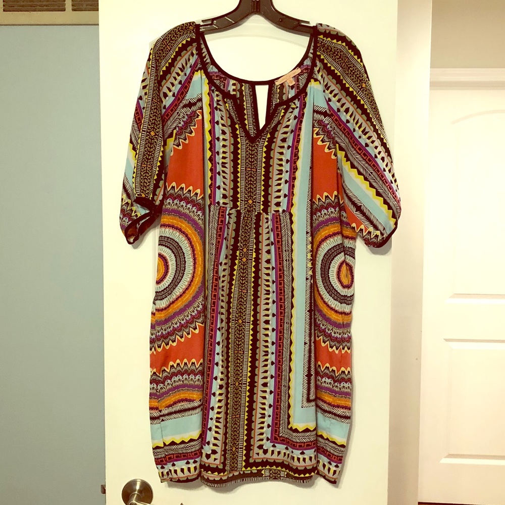 Gibson Latimer size XL patterned dress